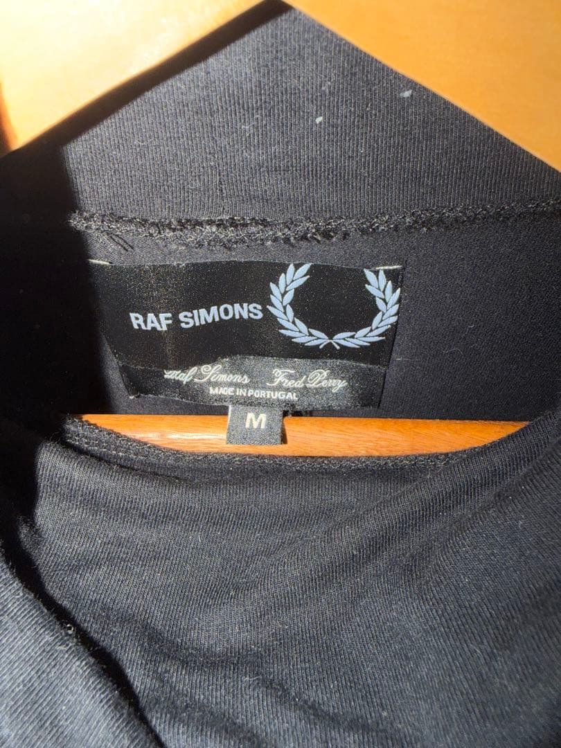 RAF simons ラフシモンズ タートルネック 長袖 カットソー 黒