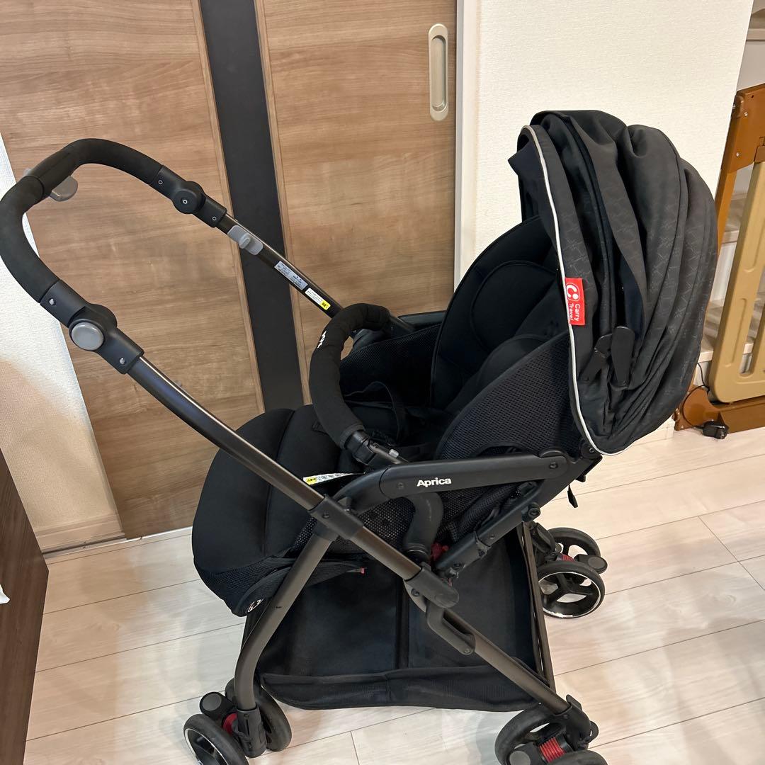 【美品】Aprica オプティアプレミアム 最上級モデル ベビーカー