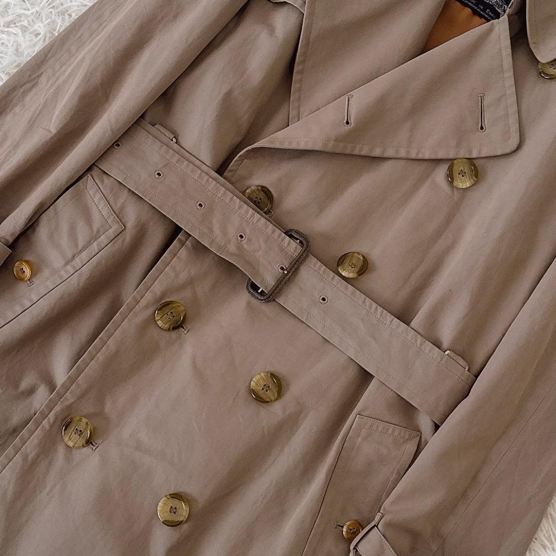 着丈114✨英国製 90’s バーバリートレンチコート キャメル混ライナー XL