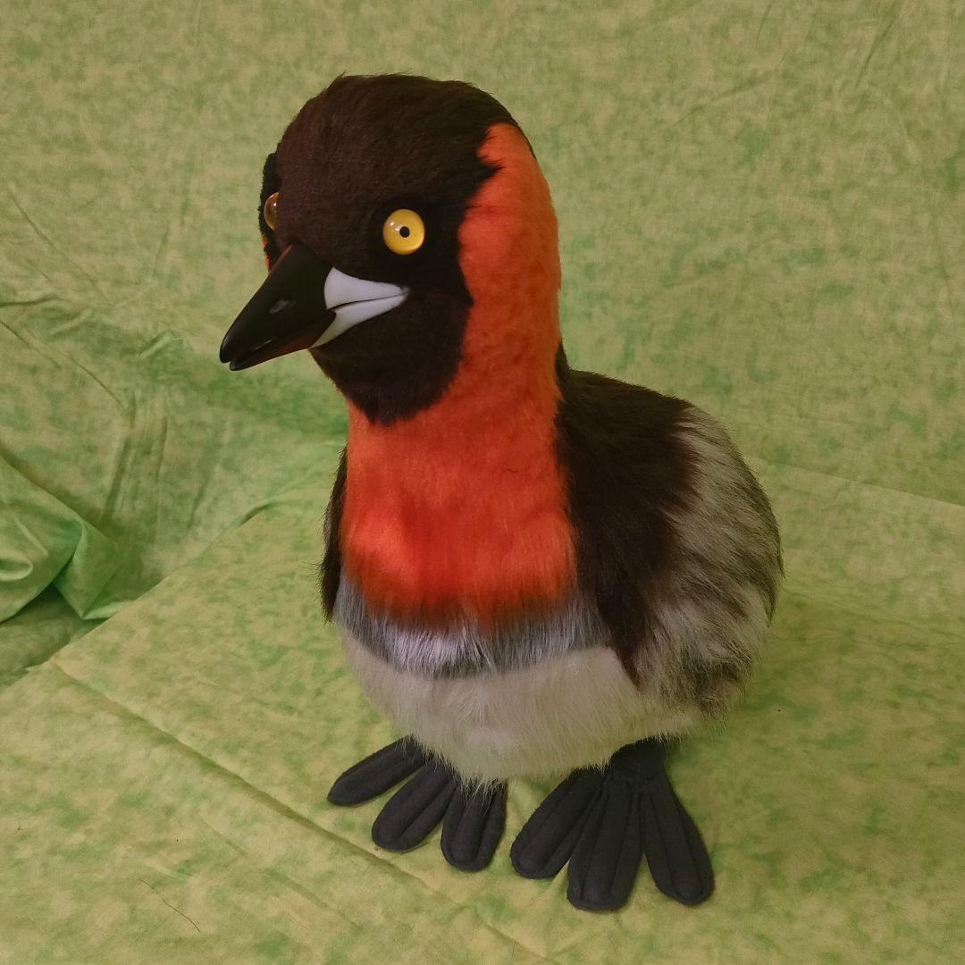 ハンドメイド　ぬいぐるみ　カイツブリ