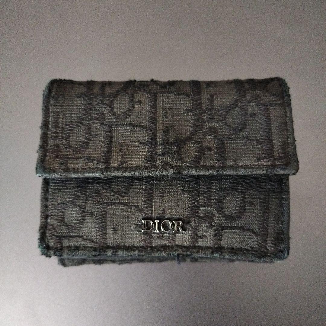 Dior 三つ折り財布 ブラック