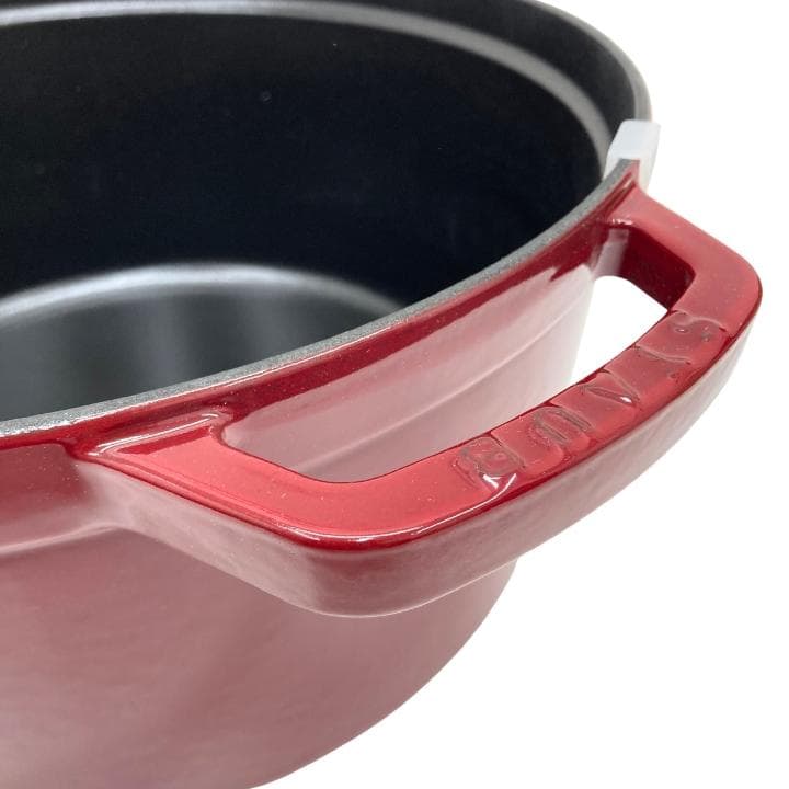 【N】ストウブ STAUB ピコ ココットラウンド 28cm 鍋 ボルドー 新品