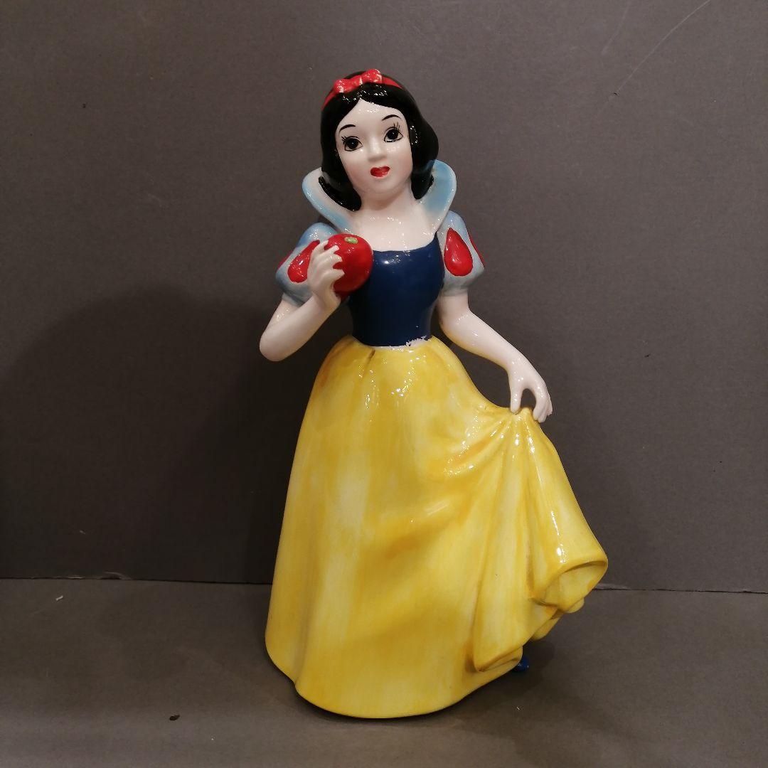 iΦ【 廃盤品 】希少 陶器 ディズニー 白雪姫と七人の小人 置き物 オブジェ