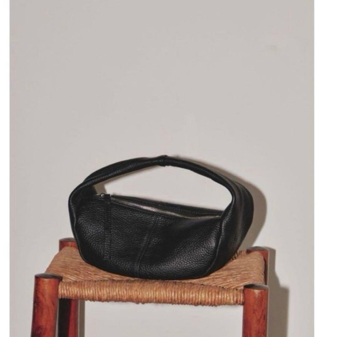 【美品・本革】todayful レザーラップバック 黒 ミニバック ハンドバック