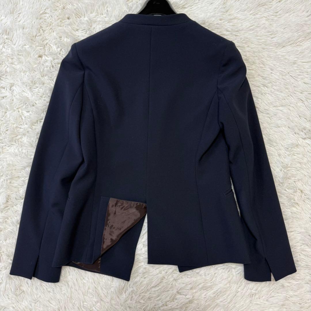 ✨未使用級✨グリーンレーベルリラクシング パンツスーツ ノーカラー 近年モデル