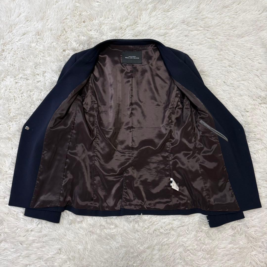 ✨未使用級✨グリーンレーベルリラクシング パンツスーツ ノーカラー 近年モデル