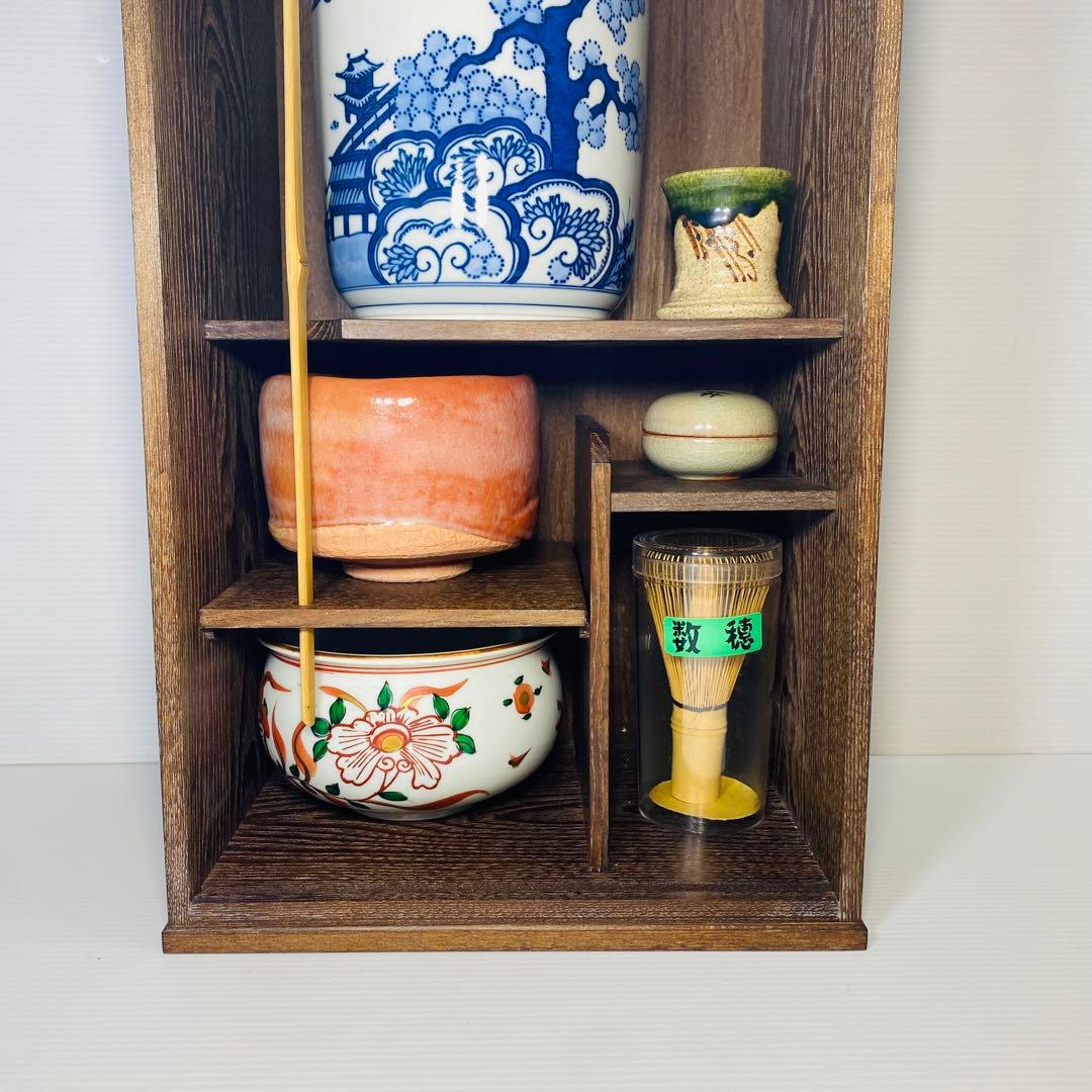 茶道具一式　短冊箱　桑製　旅箪笥　セット　洞華　紫雲　桂窯