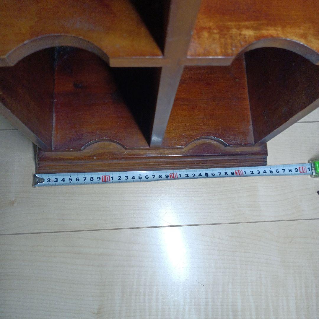 希少レア　アンティーク　木製 彫刻入り　ラック