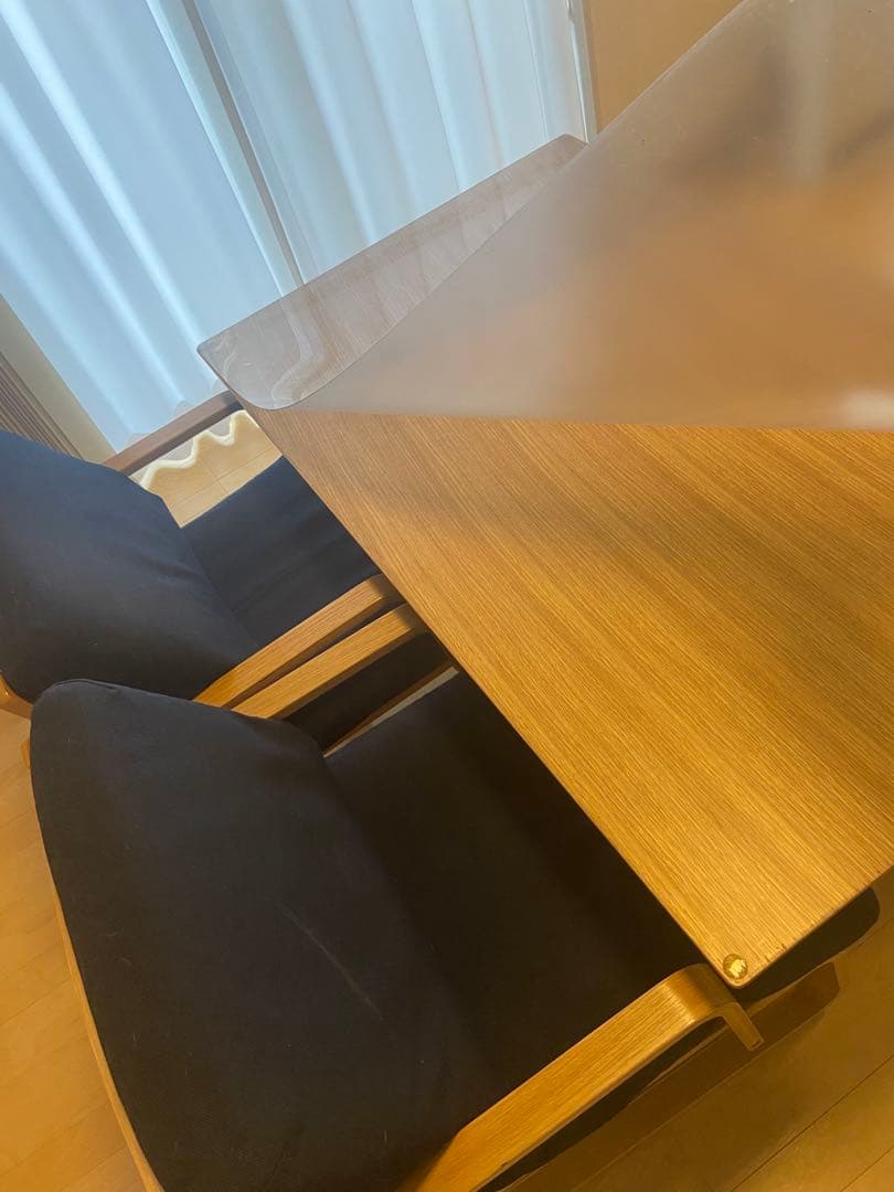 無印良品　ダイニングテーブル　チェアx2 ベンチx1