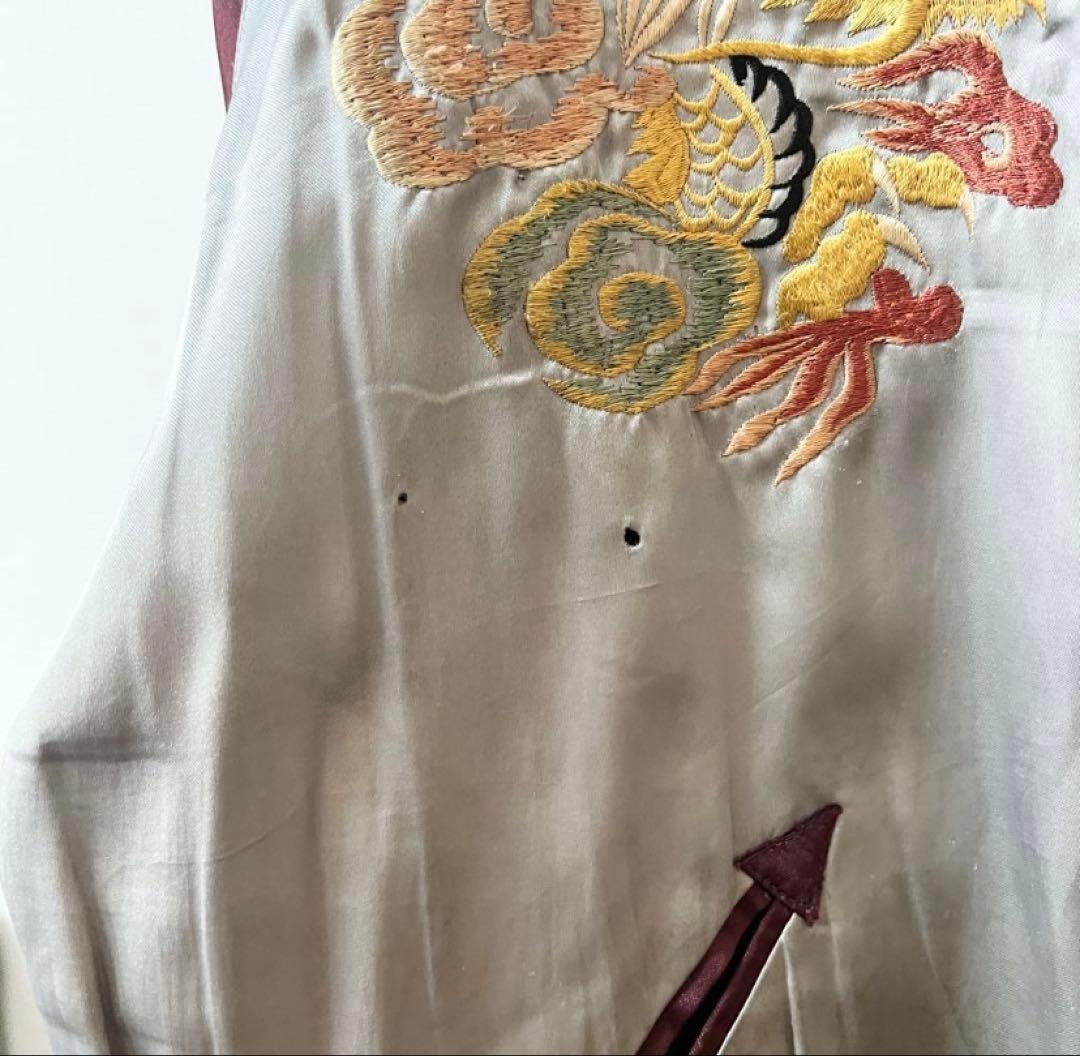 今週末まで値下げ　テーラー東洋 スカジャン ウクレレ アロハ 龍 リバーシブル