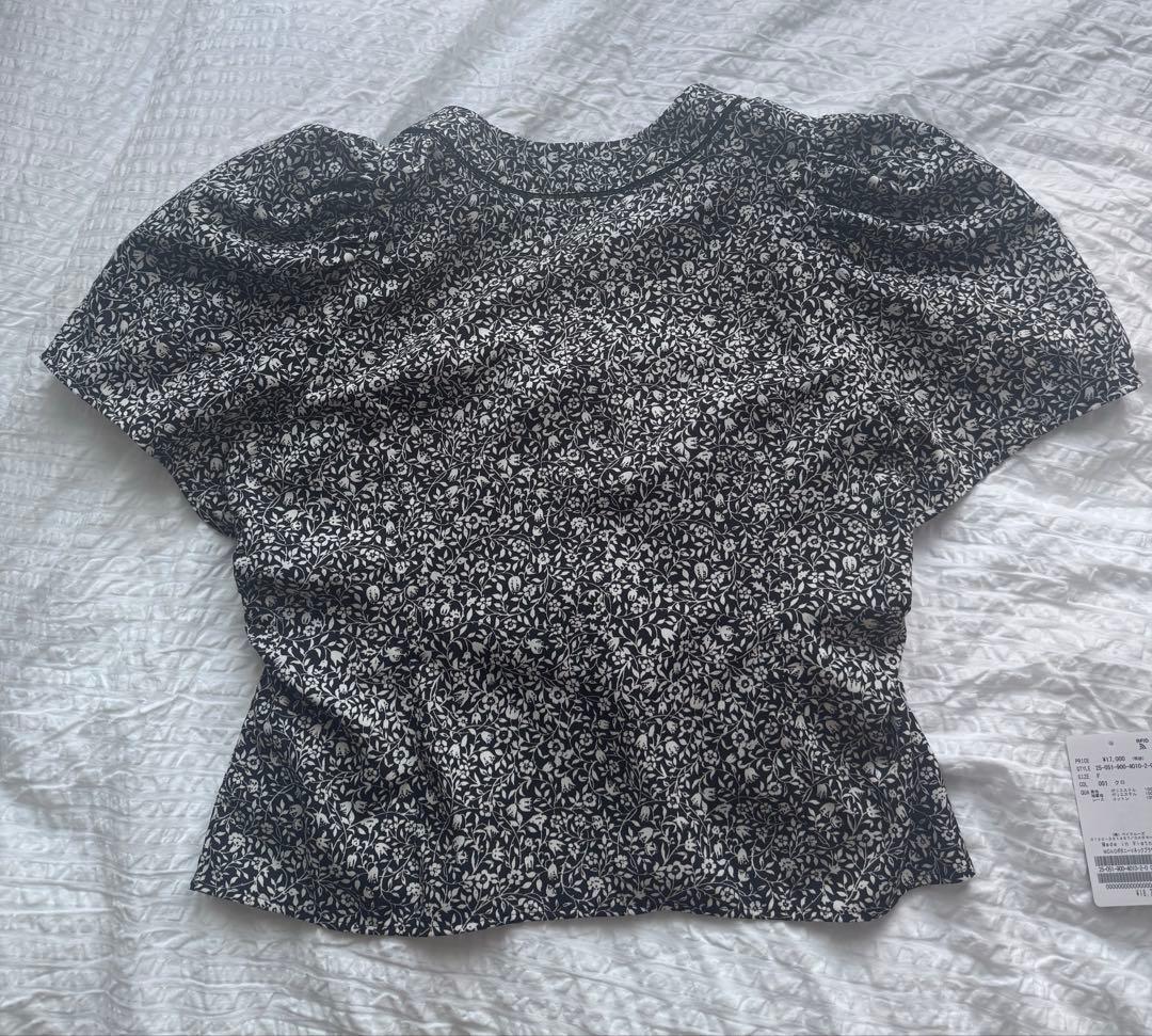 IENA MONOボタニーVネックブラウス