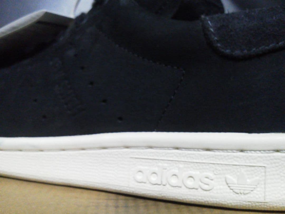 アディダス スタンスミス LUX 黒白 28cm 本革 天然皮革 レザー