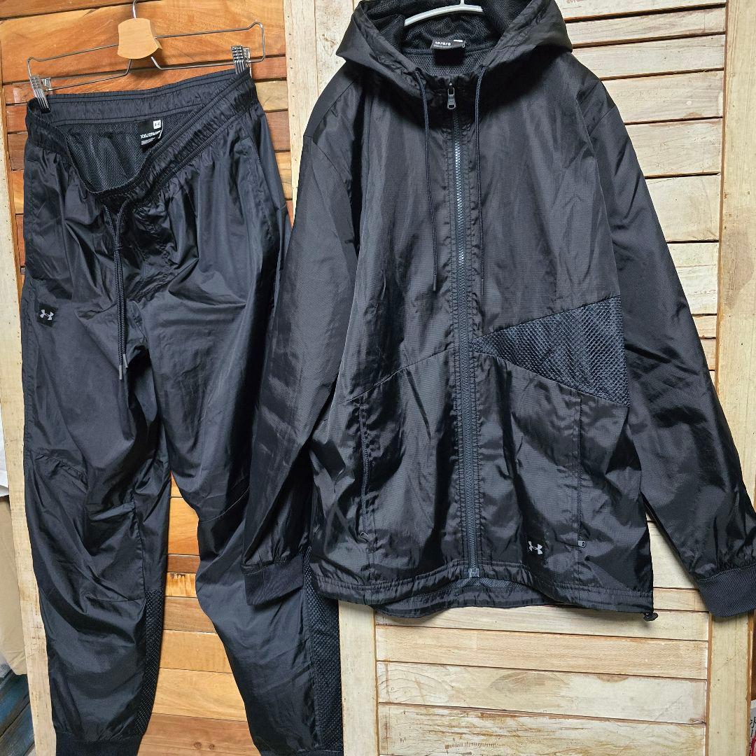 アンダーアーマー ウィンドブレーカー 上下セットアップ 裏地メッシュ L XXL