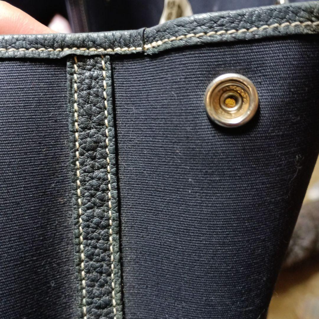 みなみ エルメスpmガーデンパーティーネイビー　 トートバッグ