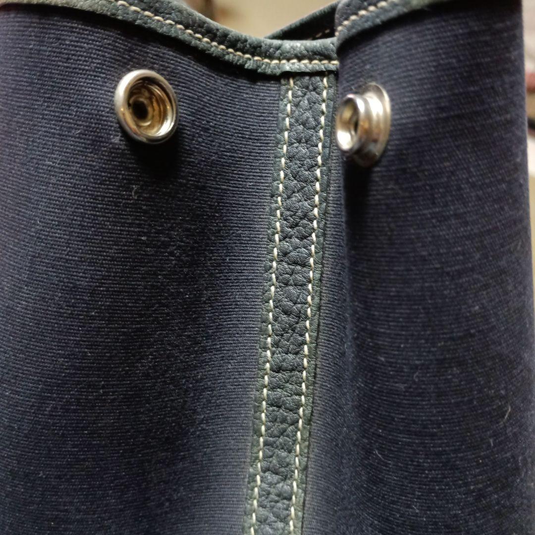 みなみ エルメスpmガーデンパーティーネイビー　 トートバッグ