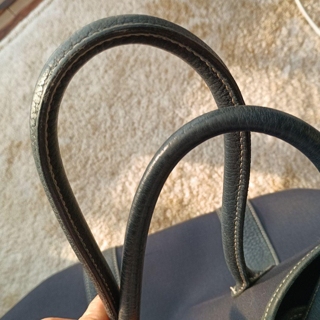 みなみ エルメスpmガーデンパーティーネイビー　 トートバッグ