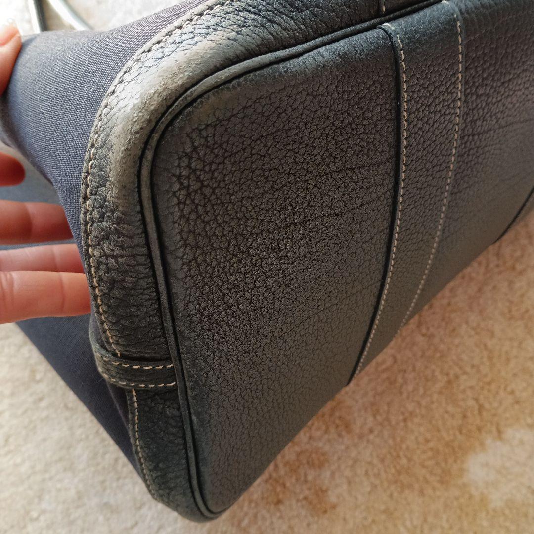 みなみ エルメスpmガーデンパーティーネイビー　 トートバッグ