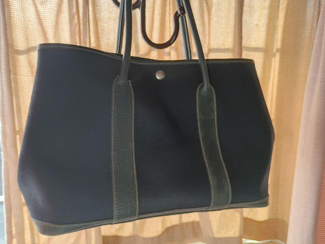 みなみ エルメスpmガーデンパーティーネイビー　 トートバッグ