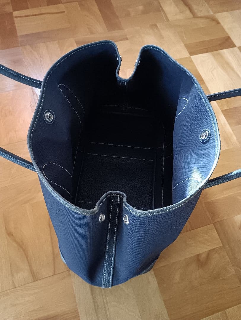 みなみ エルメスpmガーデンパーティーネイビー　 トートバッグ