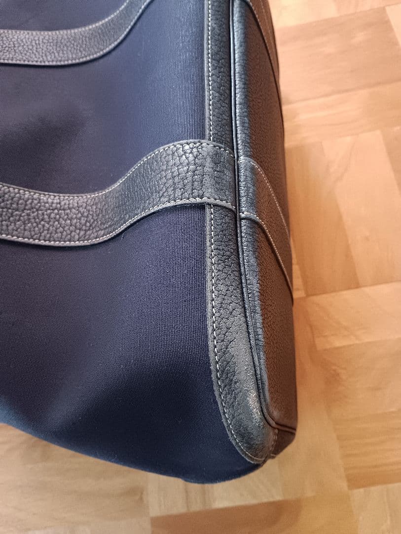 みなみ エルメスpmガーデンパーティーネイビー　 トートバッグ