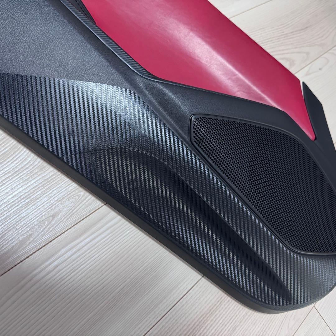 NDロードスター ドアトリム 赤革貼り　キックガード付き　レザー