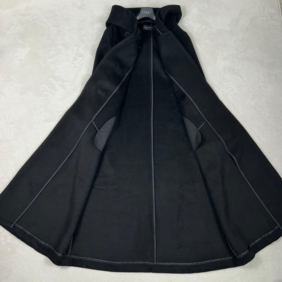 人気♡ミズイロインド ダッフルコート ダブルフェイス フード トグル マキシ丈