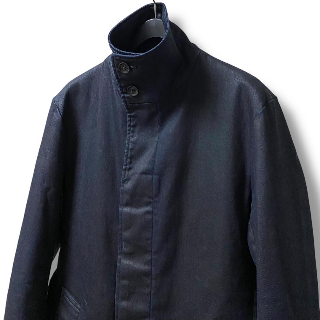 Junhashimoto　ジュンハシモト　スタンドカラーコート　ラップコート