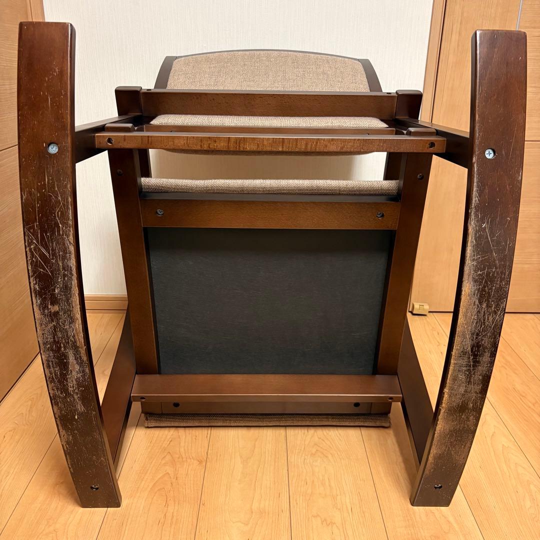 豊橋木工 トヨモク ゆうゆう座 ロッキングチェア ダークブラウン