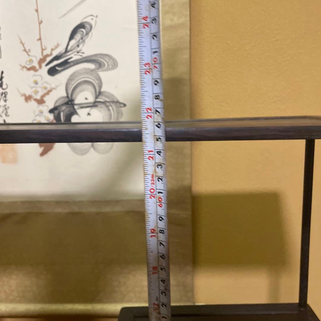 唐木 黒檀 小品盆栽飾り棚 箱卓 床の間置き台 ビンテージ品 昭和レトロ