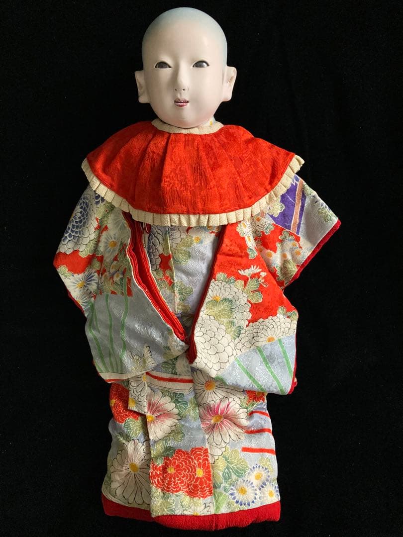 明治期　抱き人形　日本人形　市松人形　42㎝