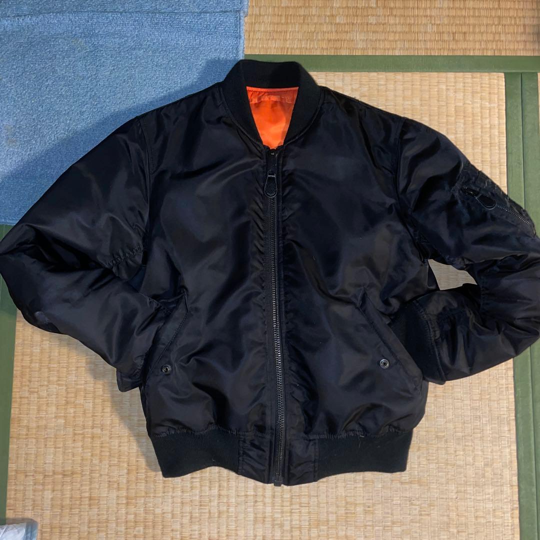 AVIREX MA-1 フライトJKTリバーシブル黒M