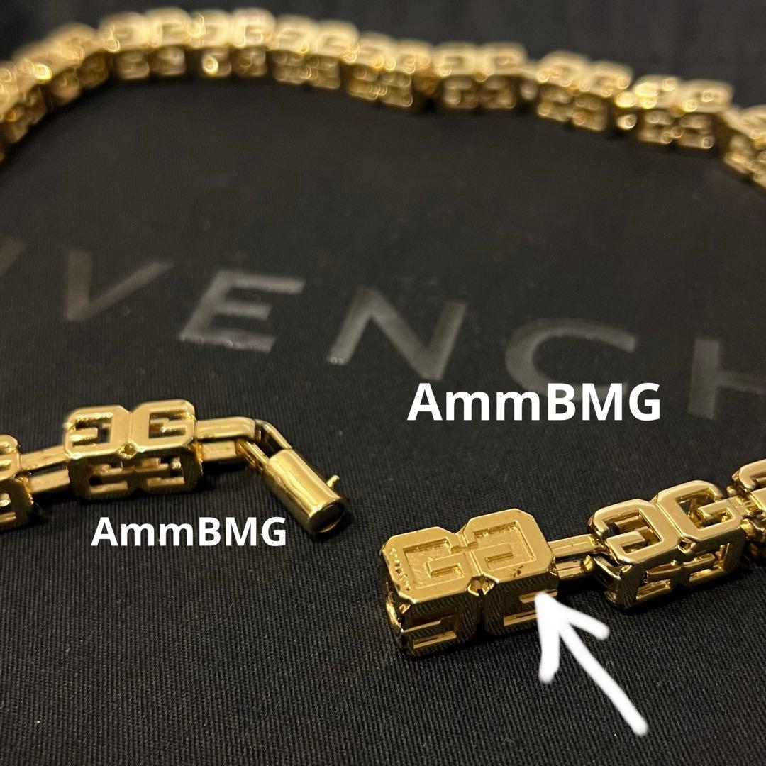 新品 20万 GIVENCHY 4Gロゴ キューブ　チェーンネックレス メンズ