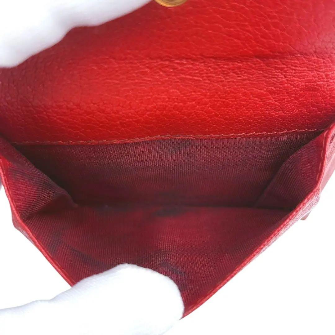 美品◎ ミュウミュウ 折財布 二つ折り マドラスラブ 小銭入れ有り バイカラー