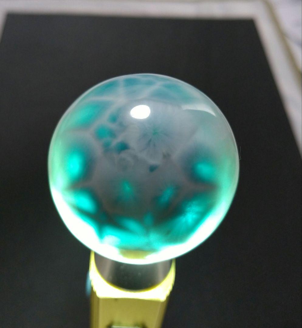 【良質,希少】ラリマー スフィア　４２㎜　置物　丸玉　美品　天然