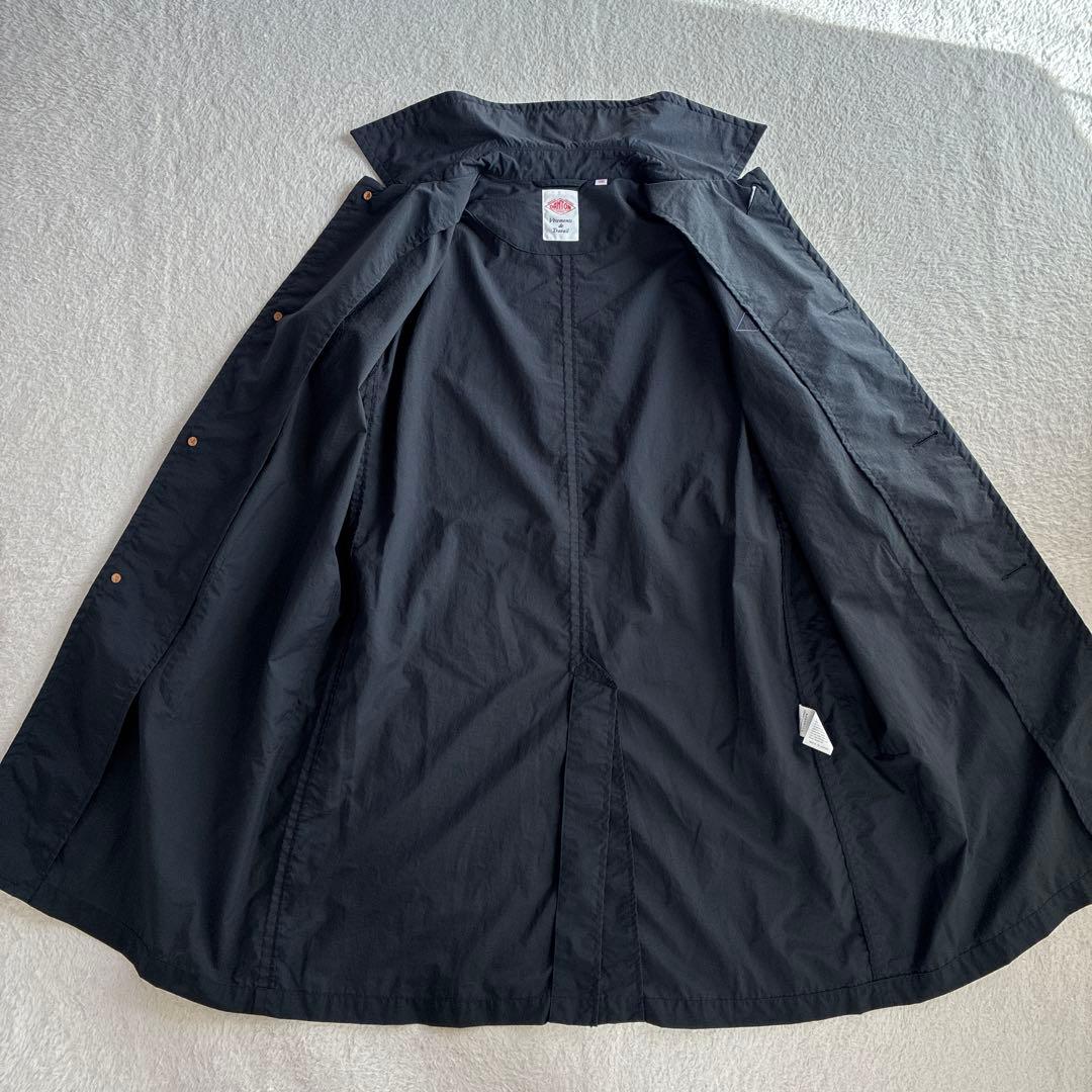 美品 ダントン Bshop ナイロンタフタ ステンカラーコート 撥水 レディース