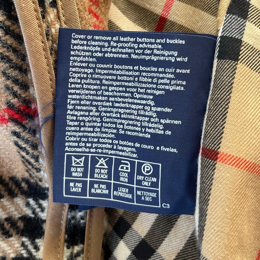 美品　英国製　バーバリー　ステンカラーコート　ベージュ　ライナー付　ノバチェック