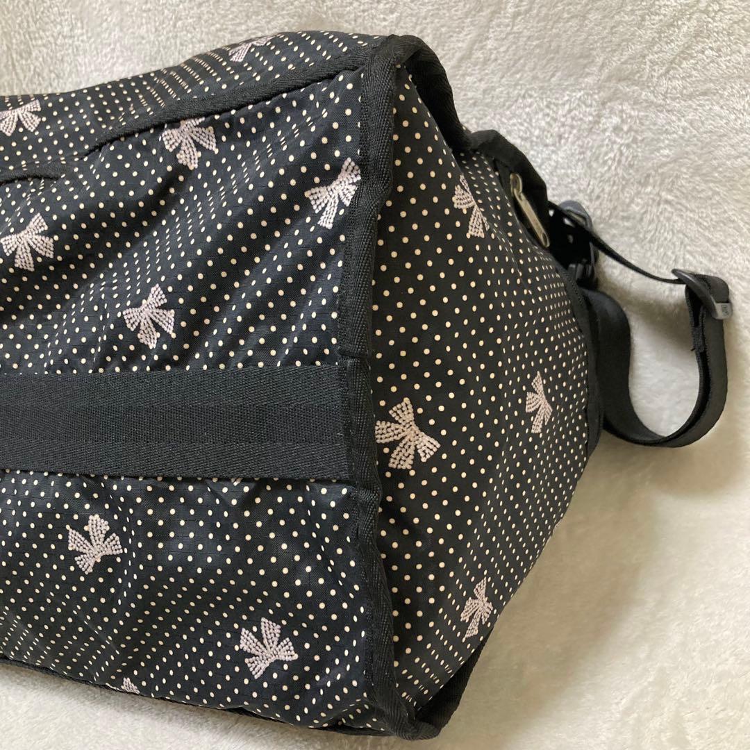 【極美品】LeSportsac レスポートサック ボストンバッグ リボン柄