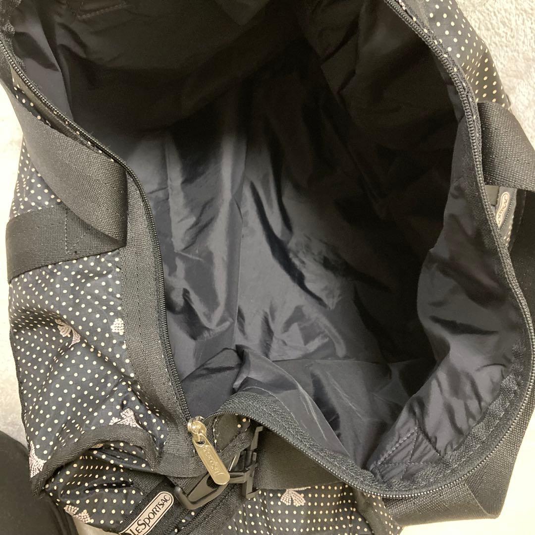 【極美品】LeSportsac レスポートサック ボストンバッグ リボン柄