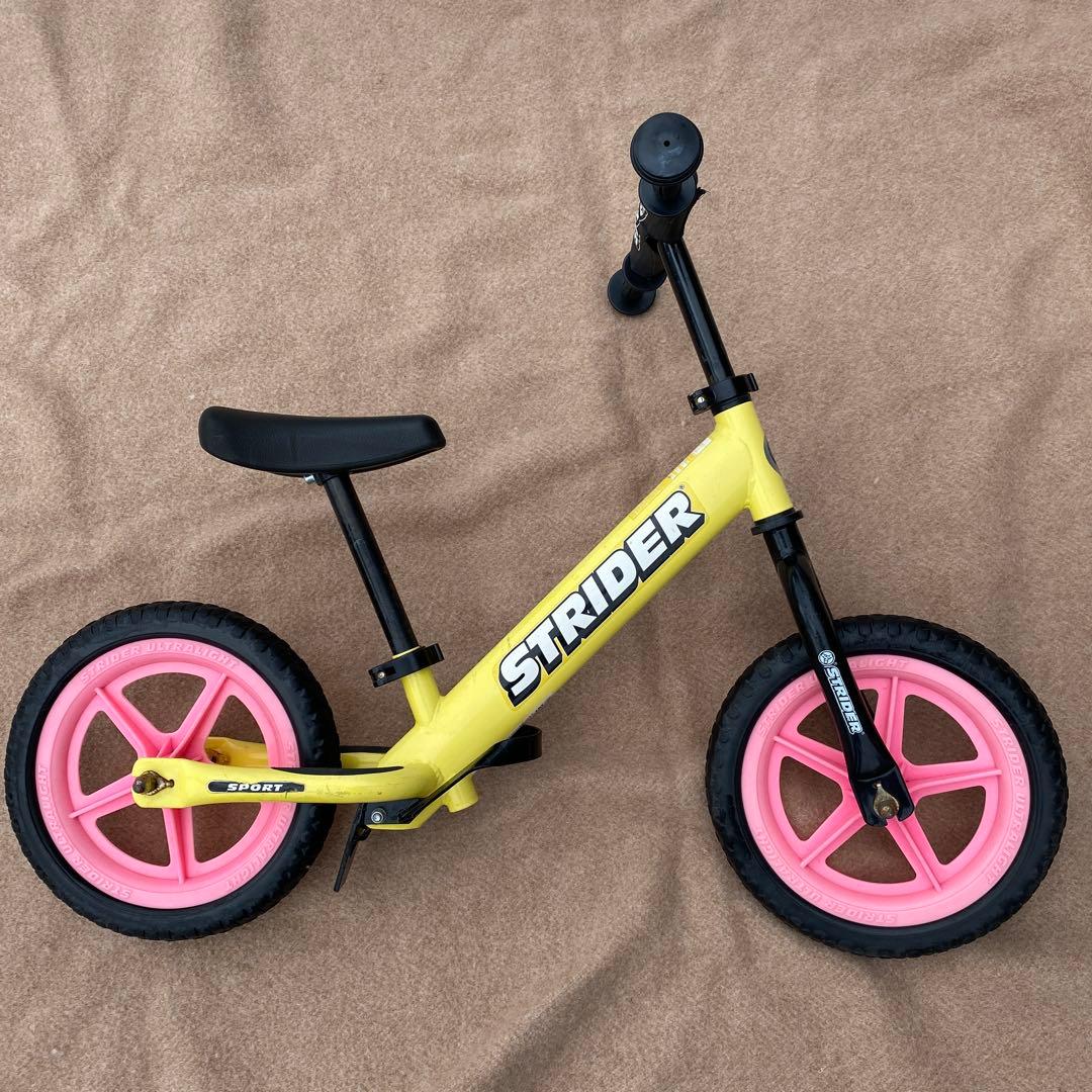 #STRIDER バランスバイク イエロー/ピンク #ストライダー　子供用