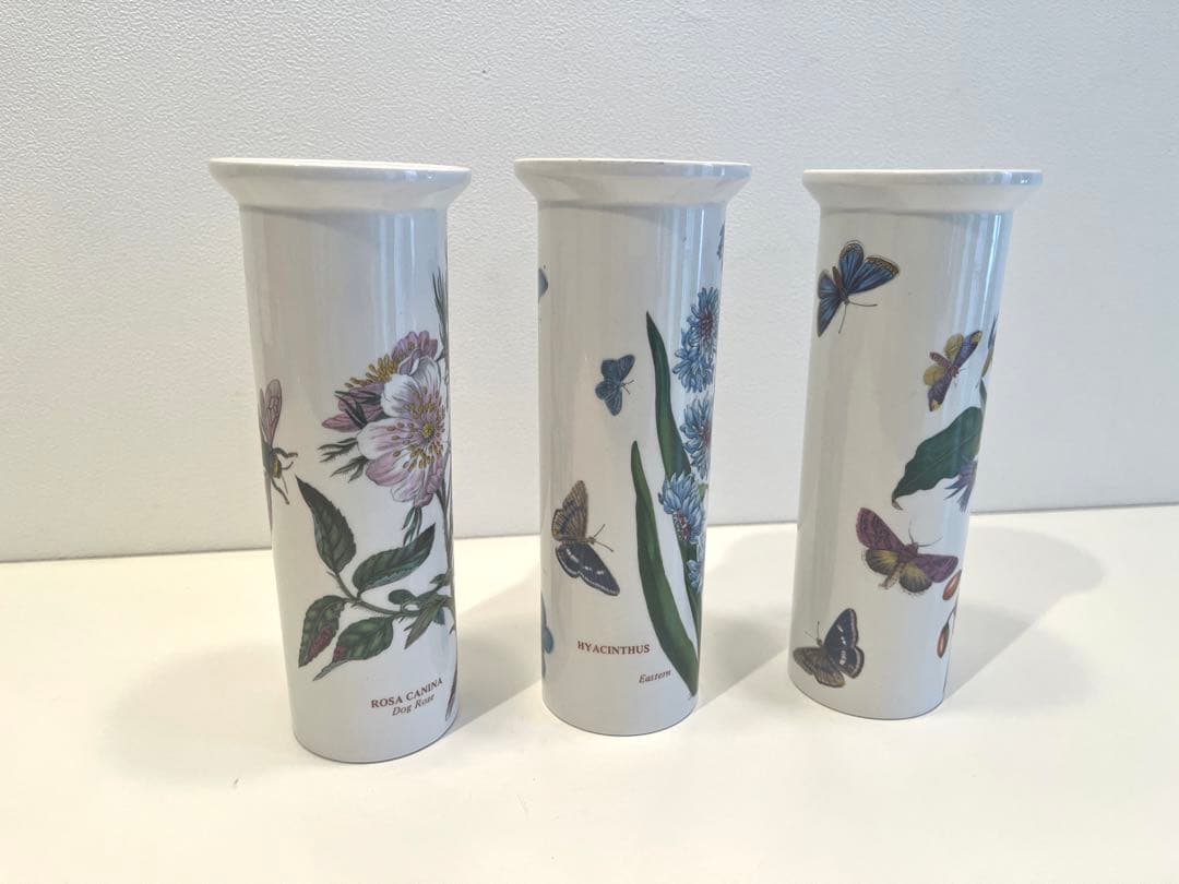 希少　英国ポートメリオン　ボタニックガーデン　花瓶　3個セット　インテリア　置物