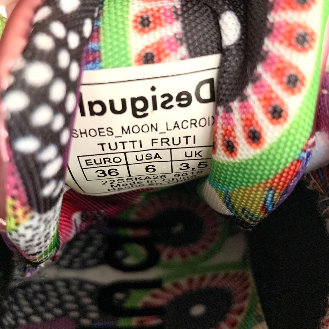 buchof様 Desigual デシグアル ポップカラー 厚底ダットスニーカー