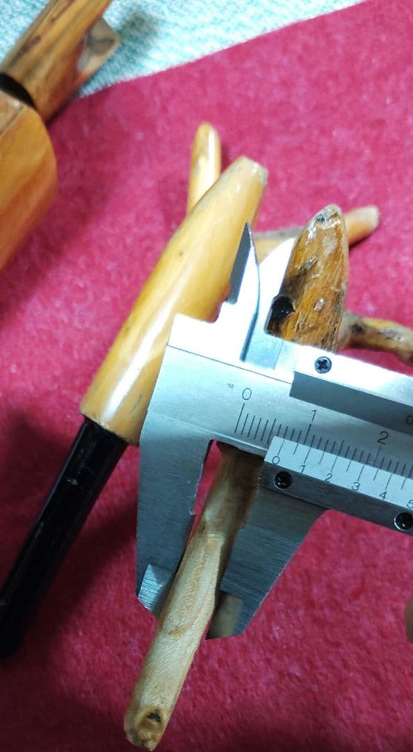 ヘラブナ釣り★特注杜松万力★竿枕★一点物の自然の風合いを生かしたデザイン★