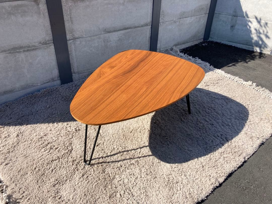 k1030-05★クラスティーナローテーブル ウォールナット材 コーヒーテーブル