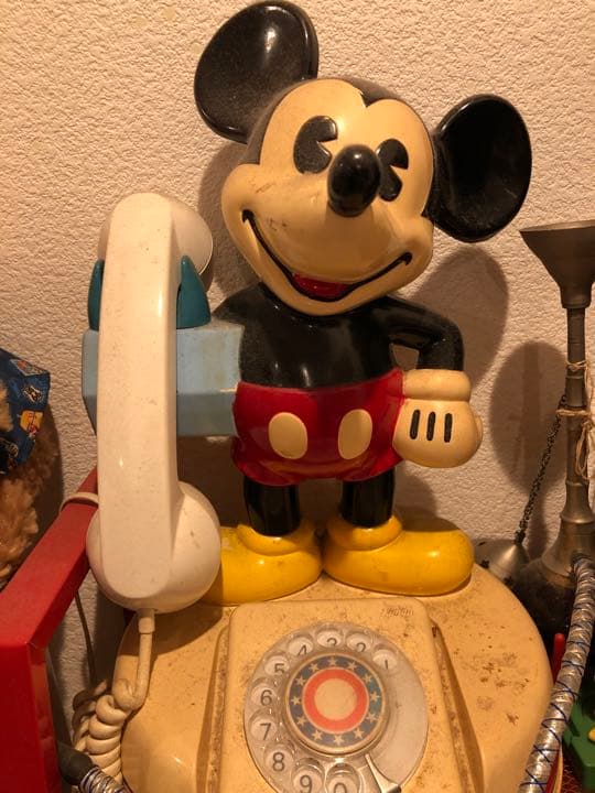 ヴィンテージディズニーミッキーマウス家庭用自宅電話アメトイDisneyテレフォン