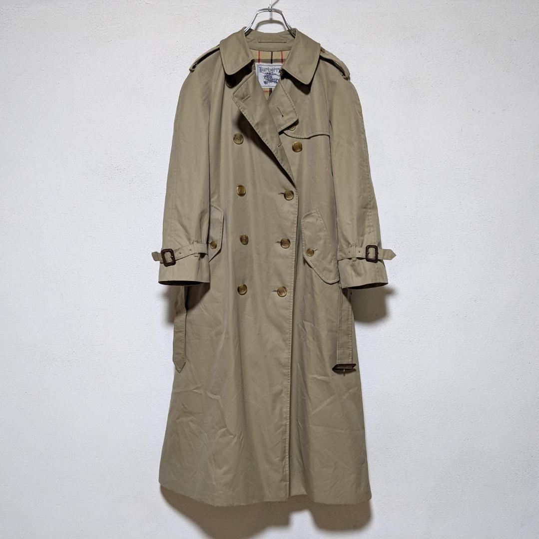 美品 80～90s バーバリー トレンチコート レディース 白タグ ベージュ22