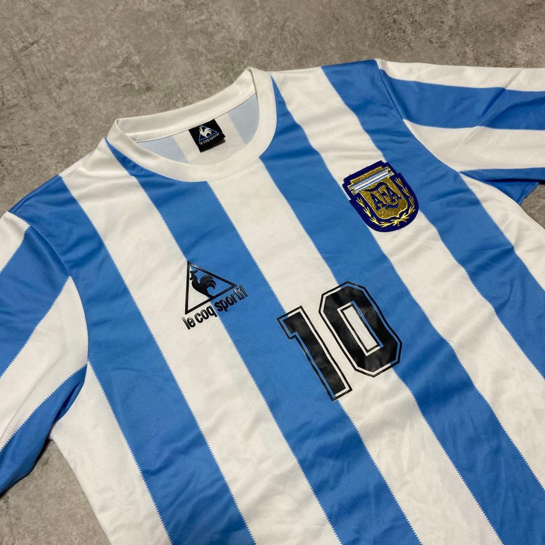 ルコック アルゼンチン代表 マラドーナ ユニフォーム ゲームシャツ 2XL