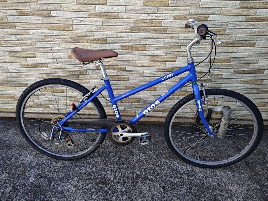 引取限定 中古 GIOS ジオス7段変速 400MM クロスバイク 防犯登録込