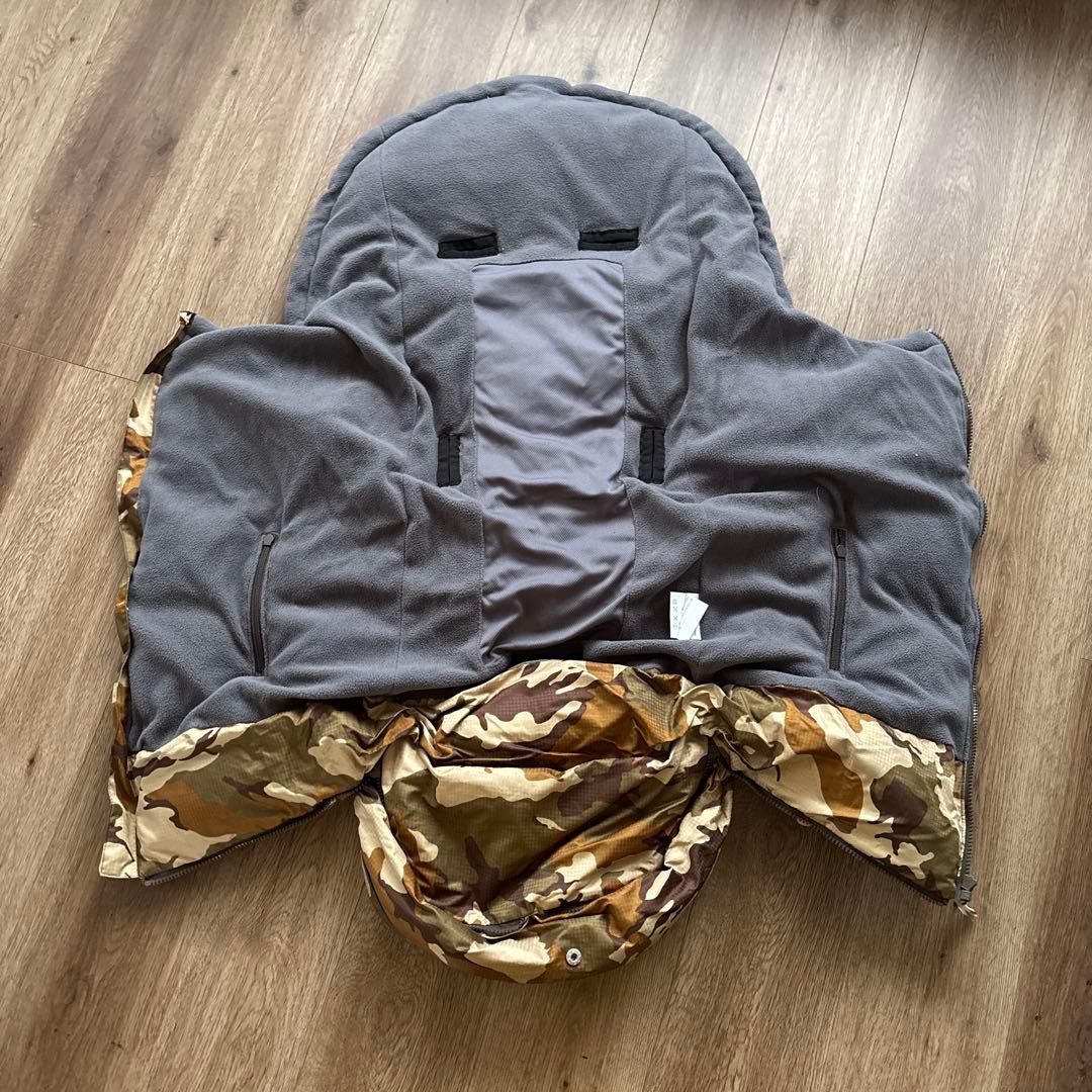 エアバギーココブレーキ カーキ マット&ヘッドサポート&ダウンスリーピングバッグ