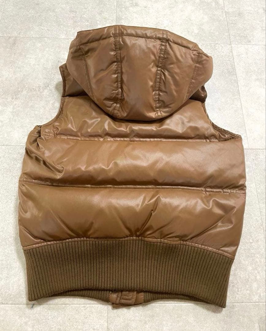 値下げ！美品Burberryブルーレーベル ダウンベスト　キャメル　38
