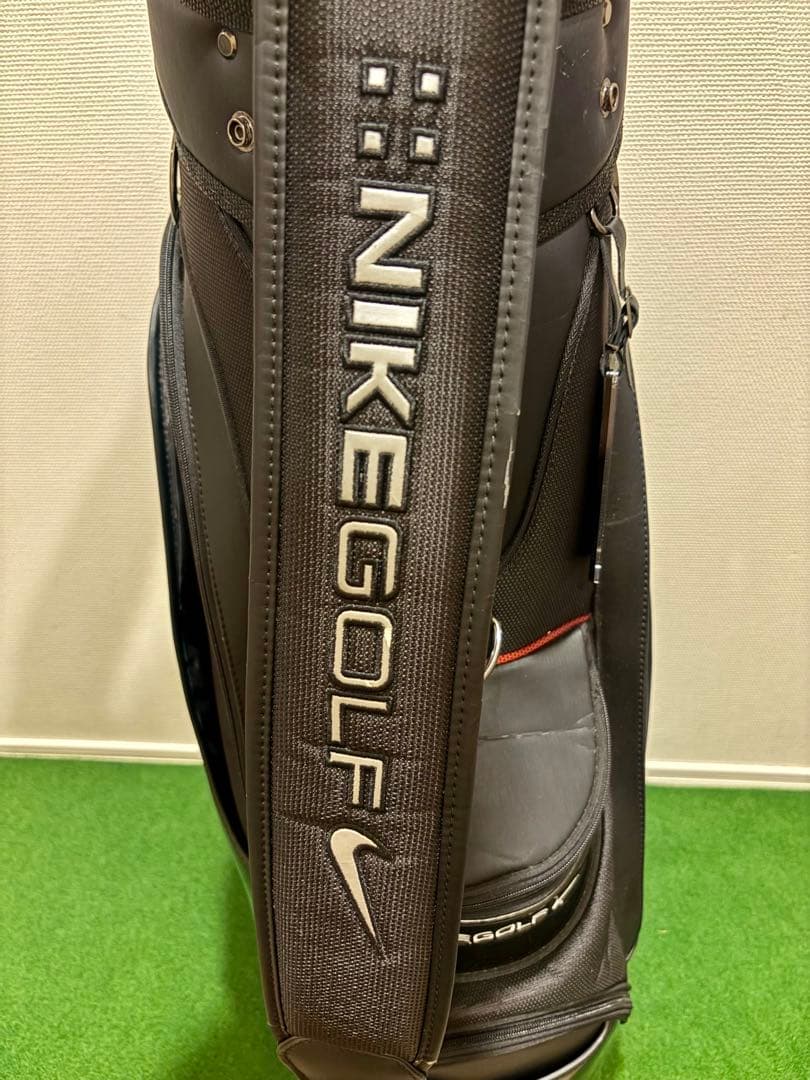 【希少】ナイキ ゴルフ キャディバッグ カート型 ブラック シルバー